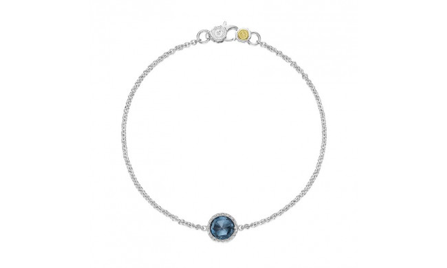 Tacori Sterling Silver Crescent Embrace Gemstone Women's Bracelet - SB16733