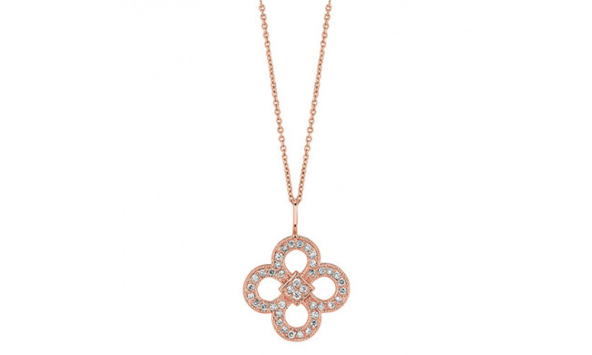 Jewelmi Custom 14k Rose Gold Diamond Necklace