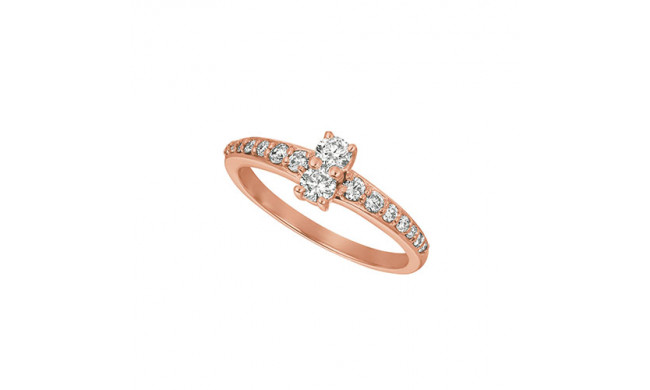 Jewelmi Custom 14k Rose Gold Diamond Ring