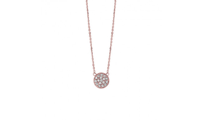 Jewelmi Custom 14k Rose Gold Diamond Necklace