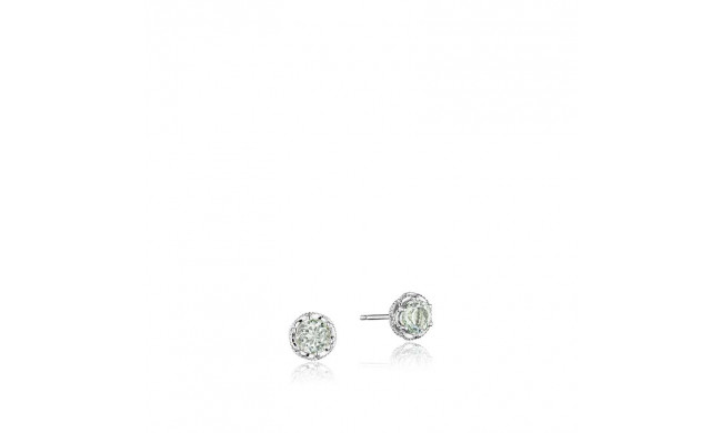 Tacori Sterling Silver Crescent Crown Gemstone Stud Earring - SE24012