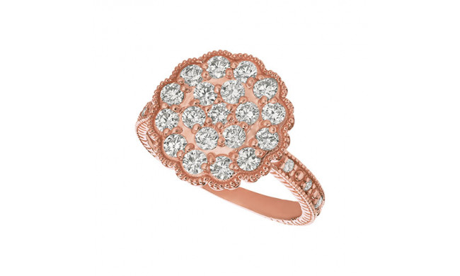 Jewelmi Custom 14k Rose Gold Diamond Ring