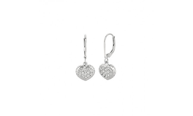 Jewelmi Custom 14k White Gold Diamond Earrings