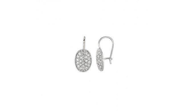 Jewelmi Custom 14k White Gold Diamond Earrings
