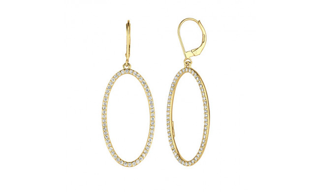 Jewelmi Custom 14k Yellow Gold Diamond Earrings