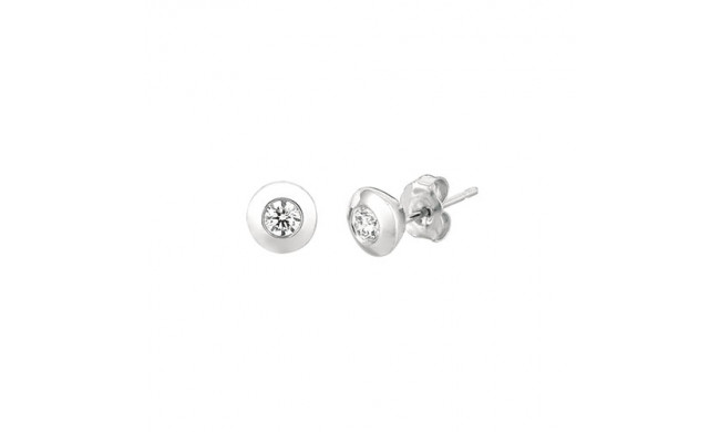 Jewelmi Custom 14k White Gold Diamond Earrings