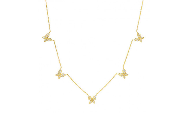Jewelmi Custom 14k Yellow Gold Diamond Necklace