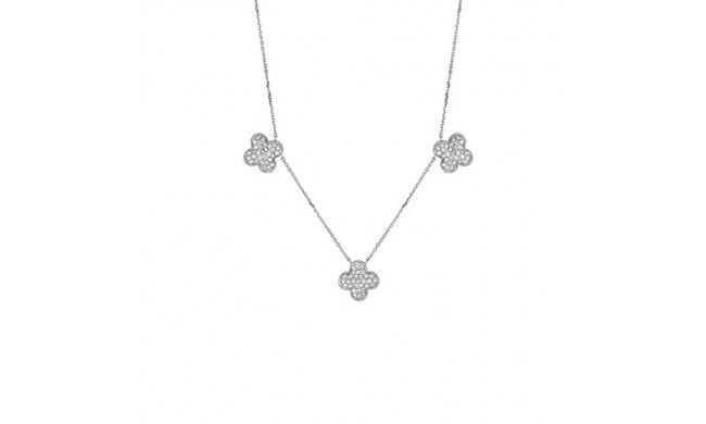 Jewelmi Custom 14k White Gold Diamond Necklace