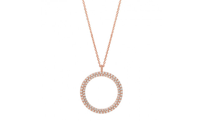 Jewelmi Custom 14k Rose Gold Diamond Necklace