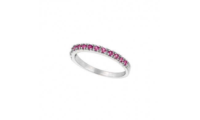 Jewelmi Custom 14k White Gold Sapphire Stackable Ring