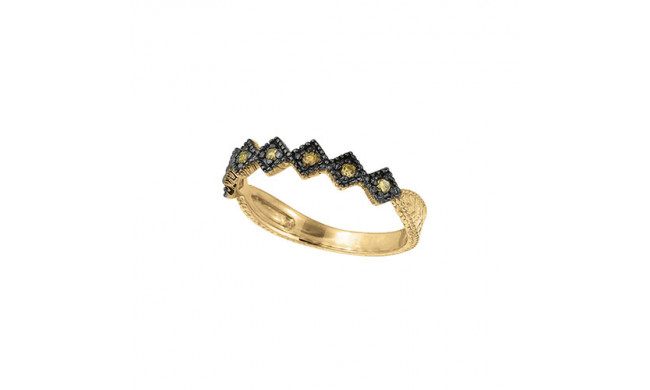 Jewelmi Custom 14k Yellow Gold Diamond Stackables Ring