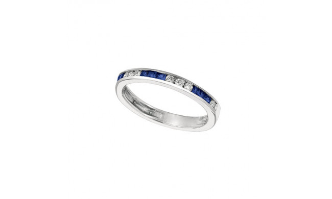 Jewelmi Custom 14k White Gold Sapphire Diamond Ring