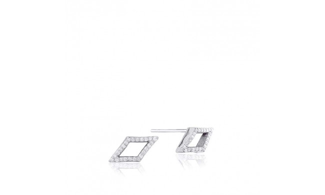 Tacori Sterling Silver The Ivy Lane Diamond Stud Earring - SE227