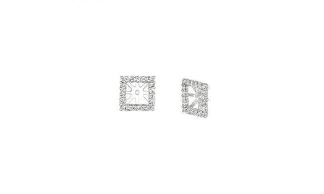 Jewelmi Custom 14k White Gold Diamond Earrings