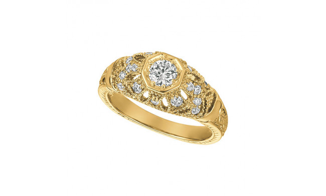Jewelmi Custom 14k Yellow Gold Diamond Ring