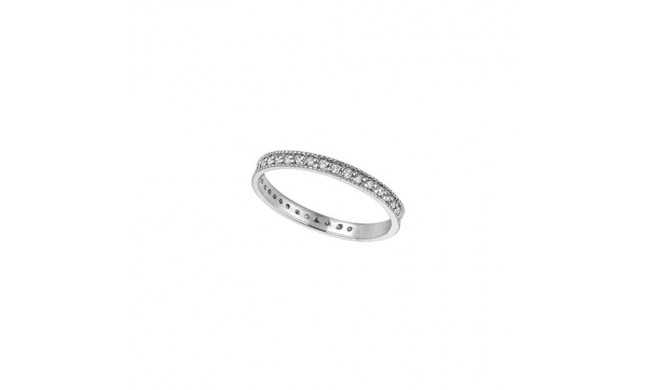 Jewelmi Custom 14k White Gold Diamond Stackable Ring