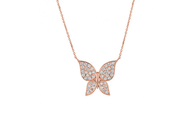 Jewelmi Custom 14k Rose Gold Diamond Necklace