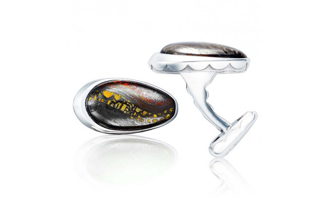 Tacori Sterling Silver Retro Classic Gemstone Men's Cuffink - MCL11439
