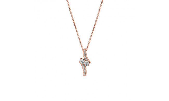 Jewelmi Custom 14k Rose Gold Diamond Necklace