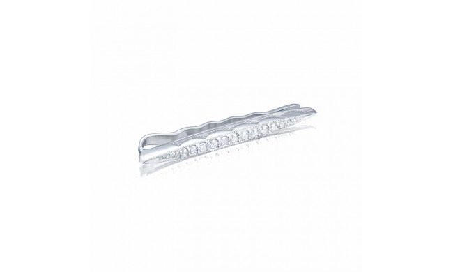 Tacori Sterling Silver Retro Classic Diamond Men's Tie Bar - MTB103