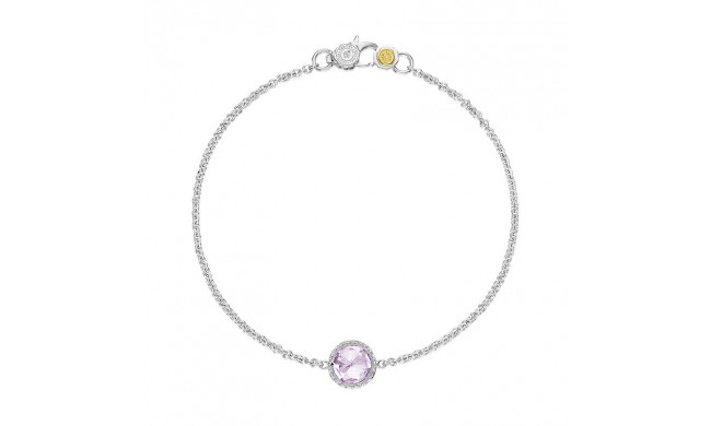 Tacori Sterling Silver Crescent Embrace Gemstone Women's Bracelet - SB16713