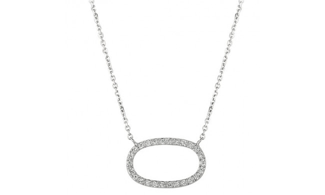 Jewelmi Custom 14k White Gold Diamond Necklace