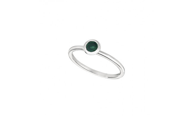 Jewelmi Custom 14k White Gold Emerald Ring