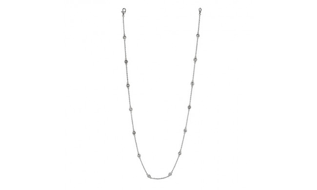 Jewelmi Custom 14k White Gold Diamond Necklace