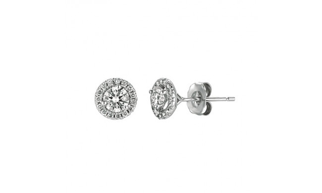 Jewelmi Custom 14k White Gold Diamond Earrings