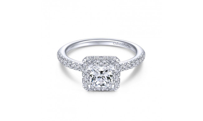 Gabriel & Co. 14k White Gold Contemporary Halo Engagement Ring - ER13907S3W44JJ