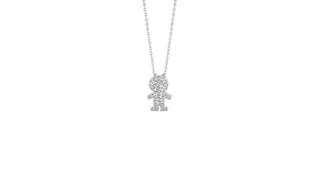 Jewelmi Custom 14k White Gold Diamond Necklace