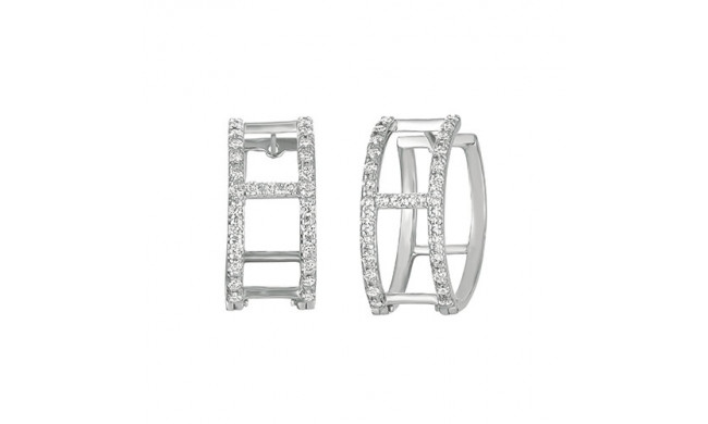 Jewelmi Custom 14k White Gold Diamond Earrings