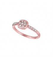 Jewelmi Custom 14k Rose Gold Diamond Ring