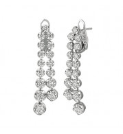 Jewelmi Custom 14k White Gold Diamond Earrings