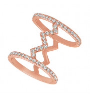 Jewelmi Custom 14k Rose Gold Diamond Ring