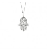 Jewelmi Custom 14k White Gold Diamond Necklace