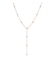 Jewelmi Custom 14k Rose Gold Diamond Necklace