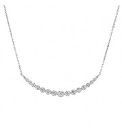 Jewelmi Custom 14k White Gold Diamond Necklace