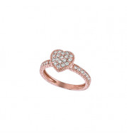 Jewelmi Custom 14k Rose Gold Diamond Ring