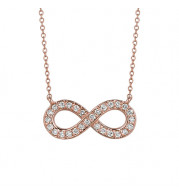 Jewelmi Custom 14k Rose Gold Diamond Necklace