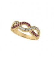 Jewelmi Custom 14k Yellow Gold Sapphire Diamond Ring