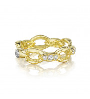 Tacori 18k Yellow Gold The Ivy Lane Diamond Men's Ring - SR184Y