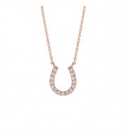 Jewelmi Custom 14k Rose Gold Diamond Necklace