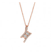 Jewelmi Custom 14k Rose Gold Diamond Necklace