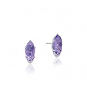 Tacori Sterling Silver Horizon Shine Gemstone Stud Earring - SE24801