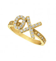 Jewelmi Custom 14k Yellow Gold Diamond Ring