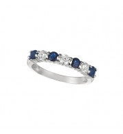Jewelmi Custom 14k White Gold Sapphire Diamond Ring