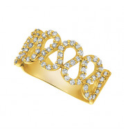 Jewelmi Custom 14k Yellow Gold Diamond Ring
