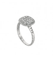 Jewelmi Custom 14k White Gold Diamond Ring