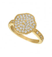 Jewelmi Custom 14k Yellow Gold Diamond Ring